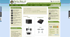 Desktop Screenshot of party-box.nl